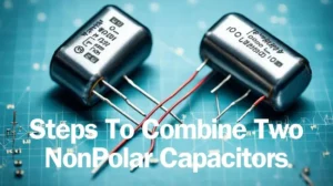 steps to combine two nonpolar capacitors