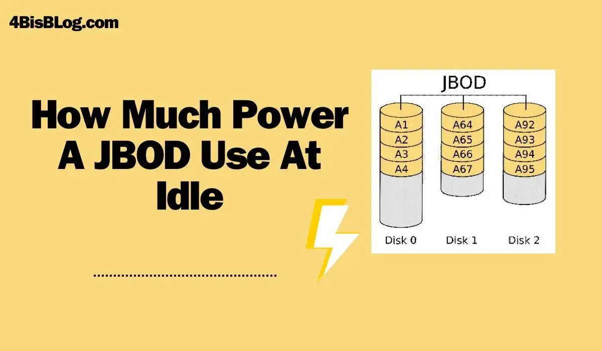 How Much Power A JBOD Use At Idle